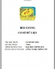 Bài giảng Cơ sở dữ liệu - ĐH Hàng hải