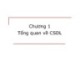Bài giảng Cơ sở dữ liệu: Chương 1 - Nguyễn Minh Thư