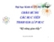 Bài giảng Kỹ năng giao tiếp trong kinh doanh: Chương 9 - ThS. Nguyễn Văn Chương