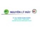 Bài giảng Nguyên lý máy: Chương 1 - ThS. Trương Quang Trường