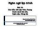 Bài giảng Ngôn ngữ lập trình - Bài 10: Các kiểu dữ liệu trừu tượng (Danh sách liên kết, ngăn xếp, hàng đợi)