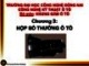 Bài giảng Khung gầm ô tô: Chương 3 - Hộp số thường ô tô