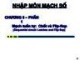 Bài giảng Nhập môn mạch số: Chương 6.1 - ĐH Công nghệ Thông tin TP. HCM