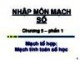 Bài giảng Nhập môn mạch số: Chương 5.1 - ĐH Công nghệ Thông tin TP. HCM