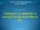 Bài giảng Nhập môn điện tử: Chương 5 - Dư Quang Bình
