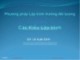 Bài giảng Phương pháp lập trình hướng đối tượng: Các kiểu lập trình