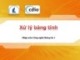 Bài giảng Nhập môn Công nghệ thông tin 1: Xử lý bảng tính