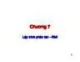 Bài giảng Công nghệ lập trình tích hợp: Chương 7 - TS. Nguyễn Quang Uy