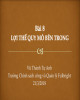 Bài giảng Chính sách ngoại thương: Bài 8 - Vũ Thành Tự Anh