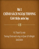 Bài giảng Chính sách ngoại thương: Bài 1 - Vũ Thành Tự Anh