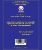 Khảo sát ảnh hưởng của tỉ lệ COD/N đến hiệu quả xử lý nước thải sinh hoạt của hệ vi tảo - vi khuẩn dạng hạt