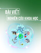 Ý định mua thực phẩm xanh của người tiêu dùng Việt Nam: Góc nhìn từ lý thuyết giá trị tiêu dùng